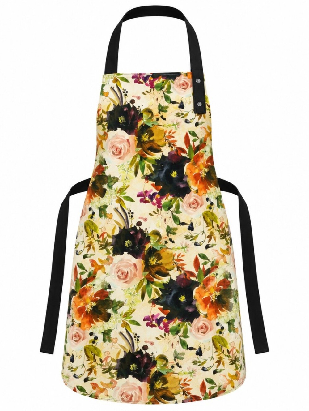Kids Canvas Apron %100 Cotton Canvas Autumn Floral Size 4-7 Years